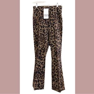 NWT ZARA Animal Print Pants, Size S